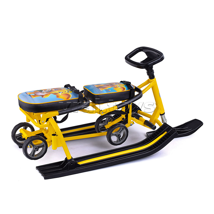 Игрушка Снегокат детский 507 "TWINS BABY Wheel" для двоих (Слоненок)