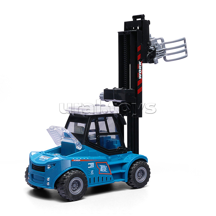 Машина "Вилочный погрузчик" 1:43 (свет,звук)  в коорбке