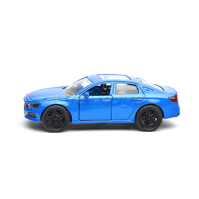 Синяя инерционная машинка с люком, die-cast, 1:32, открывающиеся двери