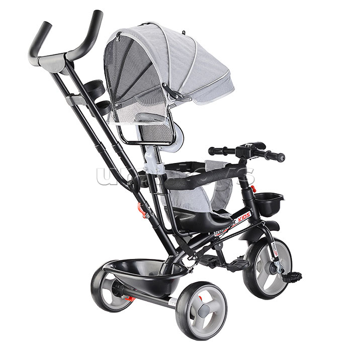 Велосипед 3-х колесный, серый