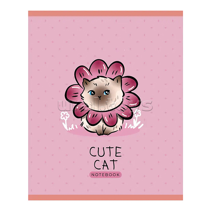 Тетрадь 96л. клетка "Purr-Meow" А5 скрепка