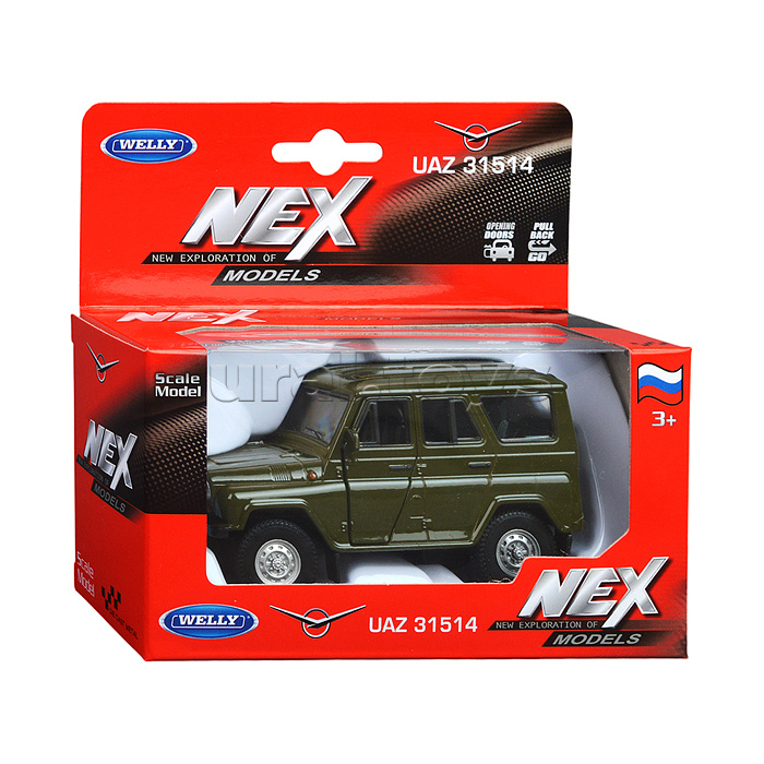 Машинка 1:38 УАЗ-31514, пруж. мех., цвет в асс. Машинка 1:38 УАЗ-31514, пруж. мех., цвет в асс.