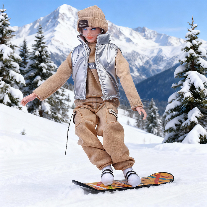 Кукла "Зимнии каникулы" с аксессуарами, в коробке