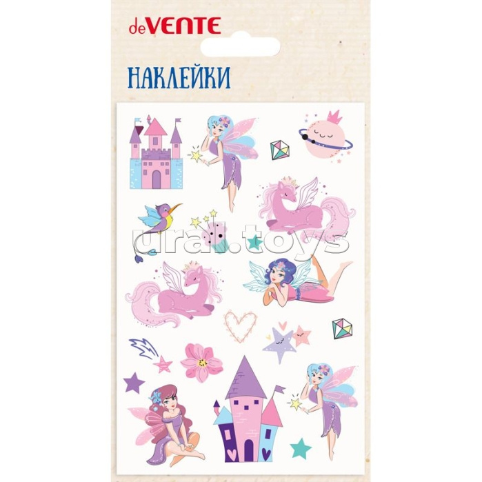 Наклейки мягкие "Мир феи" размер карточки 10x15 см, puff, объемные, многоразовые Наклейки мягкие "Мир феи" размер карточки 10x15 см, puff, объемные, многоразовые