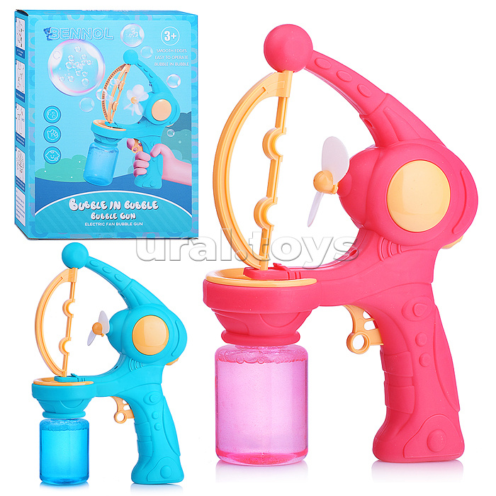 Пистолет для мыльных пузырей "Bubbles in a bubble" в коробке