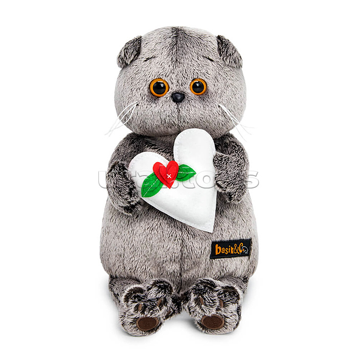Кот Басик с весенним сердцем
