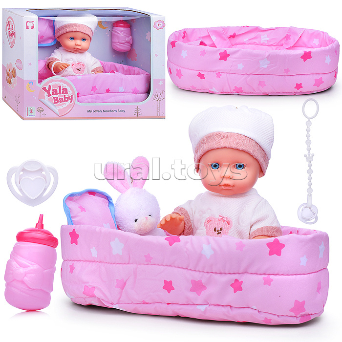 Пупс "Саманта" (пьет, писает) с аксессуарами, в коробке