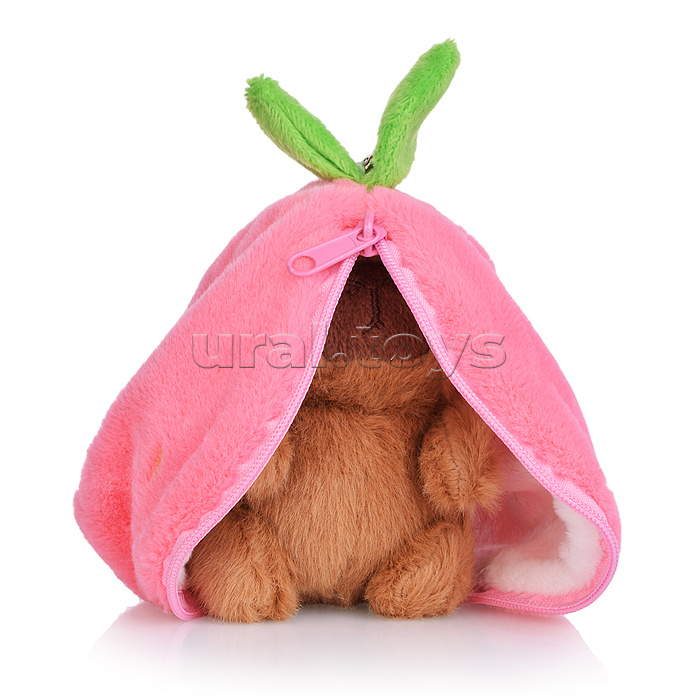 Мягкая игрушка "Капибара в сумочке" 12 см