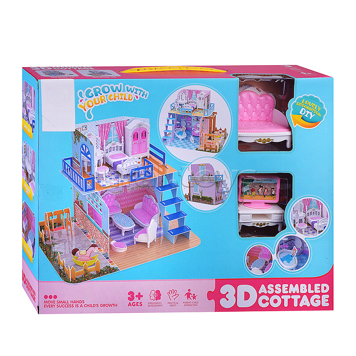 Дом для куклы "Хорошая семья" в коробке