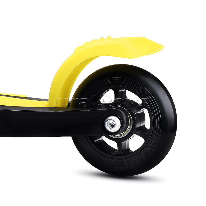 Самокат трёхколёсный ROCKET колёса PU, цвет желтый