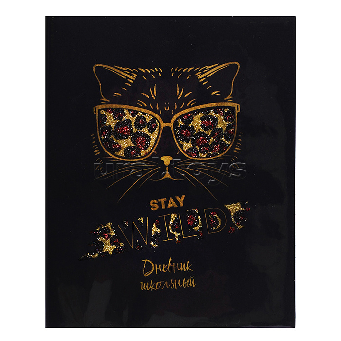 Дневник 1-11кл. "Стильная киса" (ПВХ: А5+; мягкий переплёт)