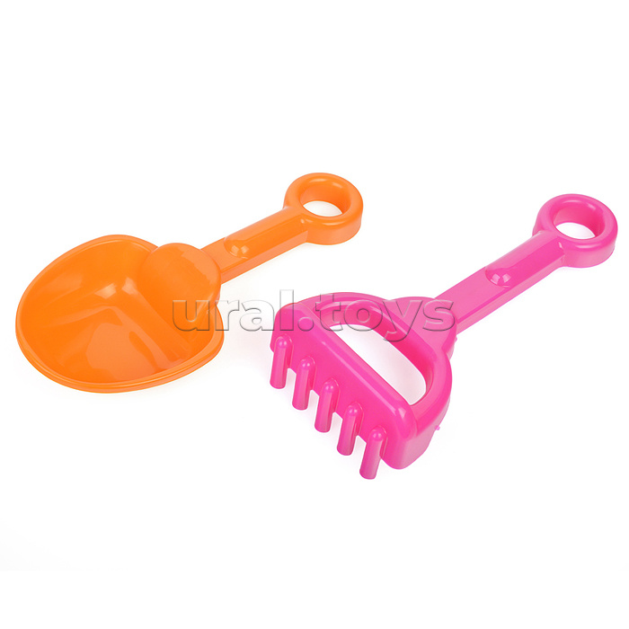 Набор песочный №9 (ведро+лопатка+грабли+фомочки транспорт 4 шт.)