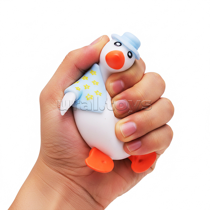 Фигурка антистресс Goose friends Белый гусь Карл 9см