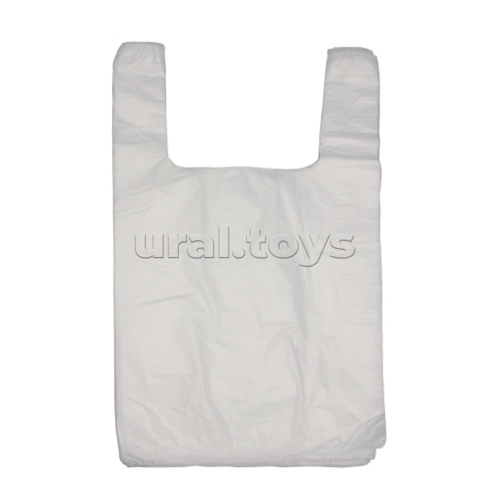 Пакет ПЭ типа "майка" 30+16x60см "Белая"