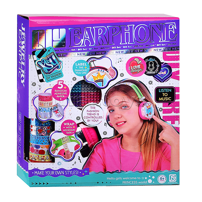 Набор создание украшений "Клёвые наушники" в коробке