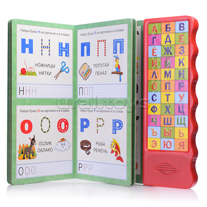 Моя первая азбука. Жукова М.А. (33 зв. кнопки, волна, объем.буквы)