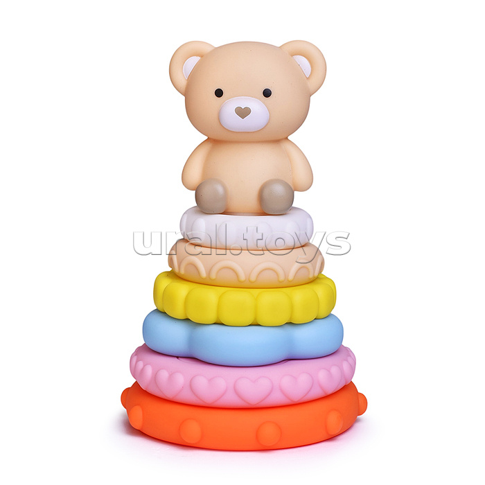 Пирамидка "Медвежонок" в коробке