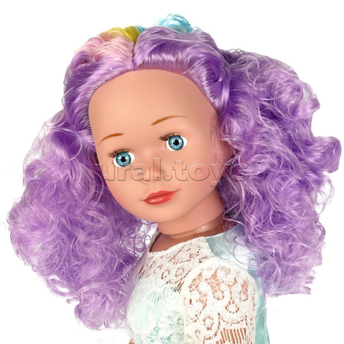 Кукла озвуч АБВГДЕЙКА песня Марина, 81см, в платье, цв. волосы, 100 фраз,