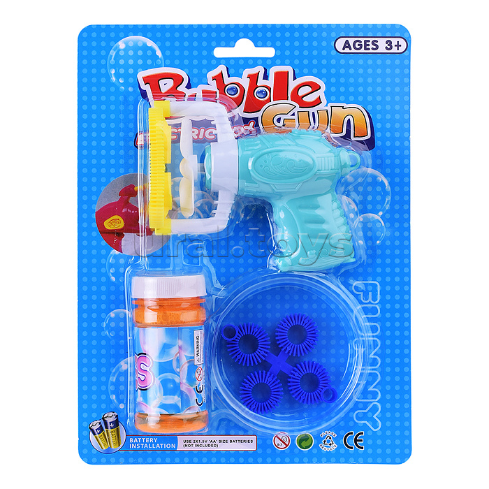 Пистолет для мыльных пузырей "Пузырьковый рай"