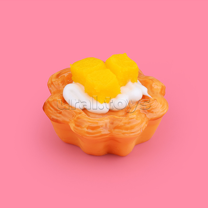 Игрушка - антистресс "Кекс с фруктами"