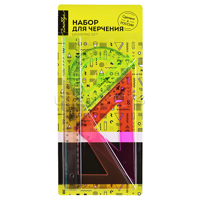 Набор для черчения из 4-х предметов, блистер