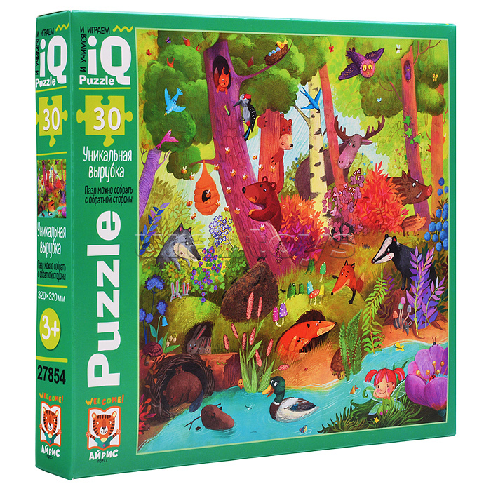 IQ Пазл 30 "Прятки в лесу" 3+