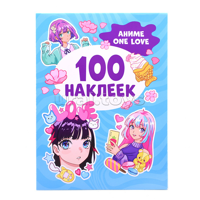 100 наклеек. Аниме one love