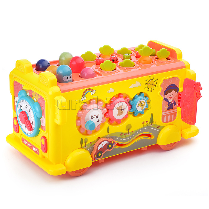 Развивающая игрушка "Каталка-стучалка" в коробке
