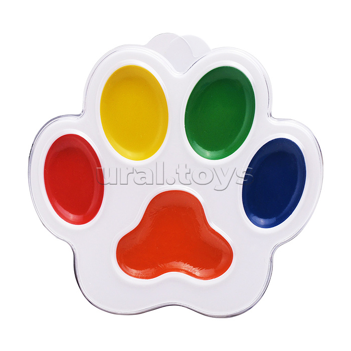 Акварель 5 цветов "Кроха" Лапка, без кисти (коррекс)