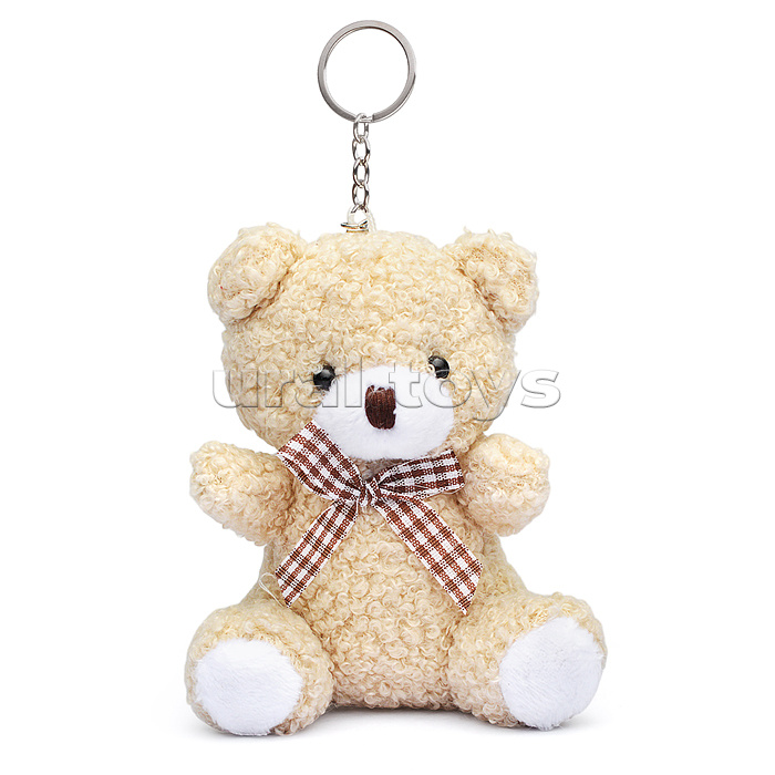 Мягкая игрушка-брелок "Медведь с бантиком" 10 см.