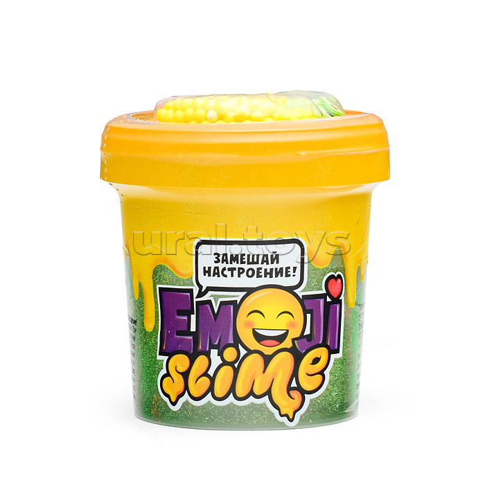 Игрушка в наборе модели "Slime Emoji" 120 мл, зеленый