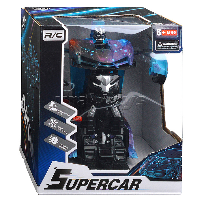 Машина "Суперкар" трансформирующийся в робота, р/у, 27 MHz, в коробке