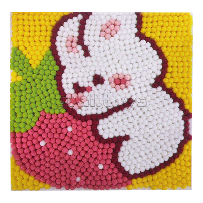 Набор творческая мастерская "Зайчик с клубничкой" 30*30 см.