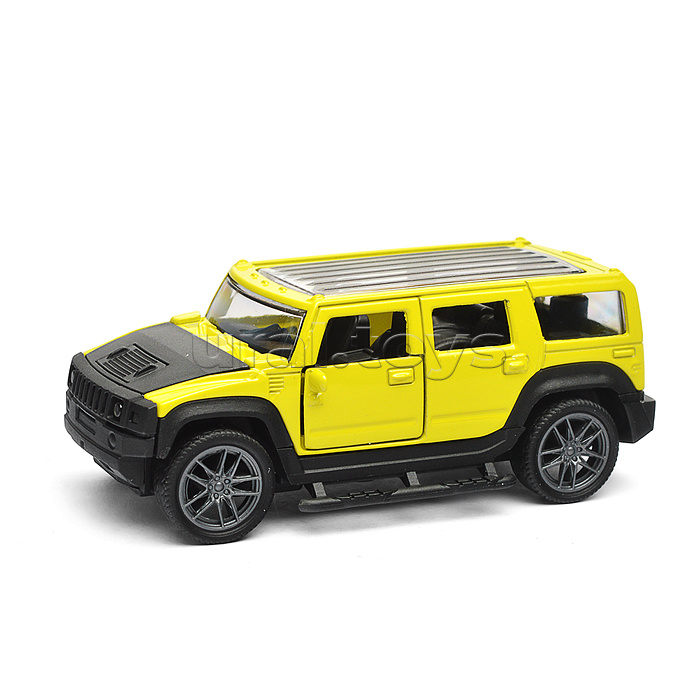 Жёлтая инерционная машинка Сафари die-cast,1:32, открывающиеся двери Жёлтая инерционная машинка Сафари die-cast,1:32, открывающиеся двери