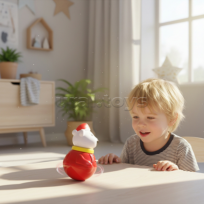 Неваляшка малая "Белый медведь-2" (п/пакет)