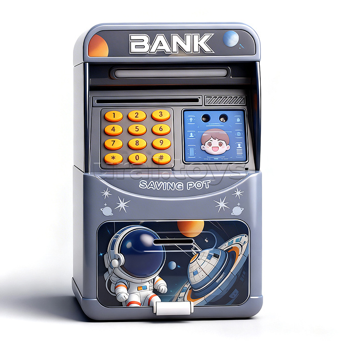 Копилка "Мой первый банкомат" (свет, звук) в коробке