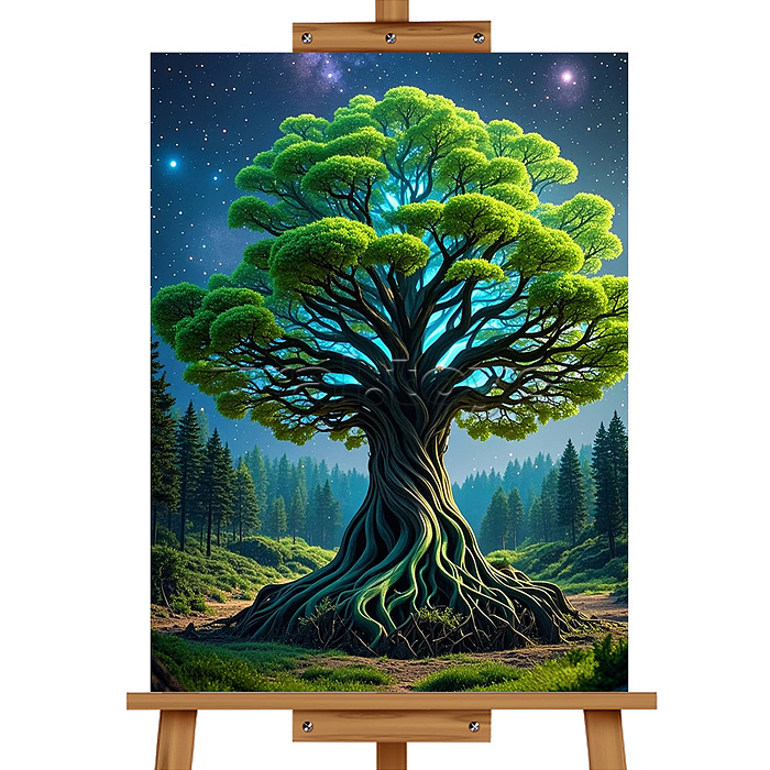 Мозаика алмазная "Дерево силы" 30*40см