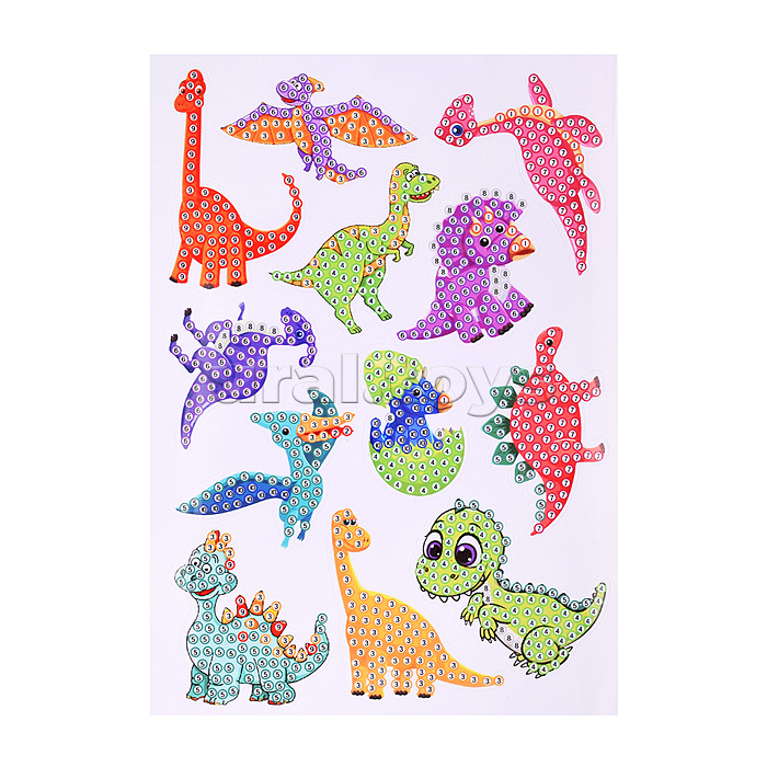 Мозаика алмазная "Парк динозавров" в коробке