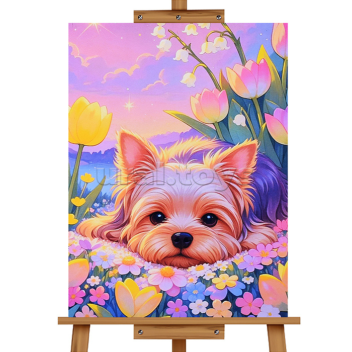 Мозаика алмазная "Щенок" 30*40см.