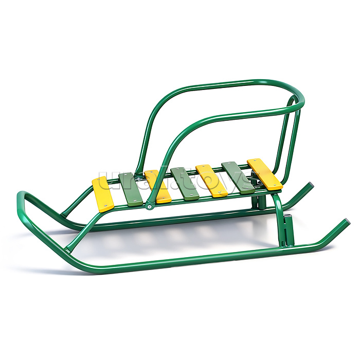 Игрушка. Санки детские "Ветерок 2+" (зелёный)