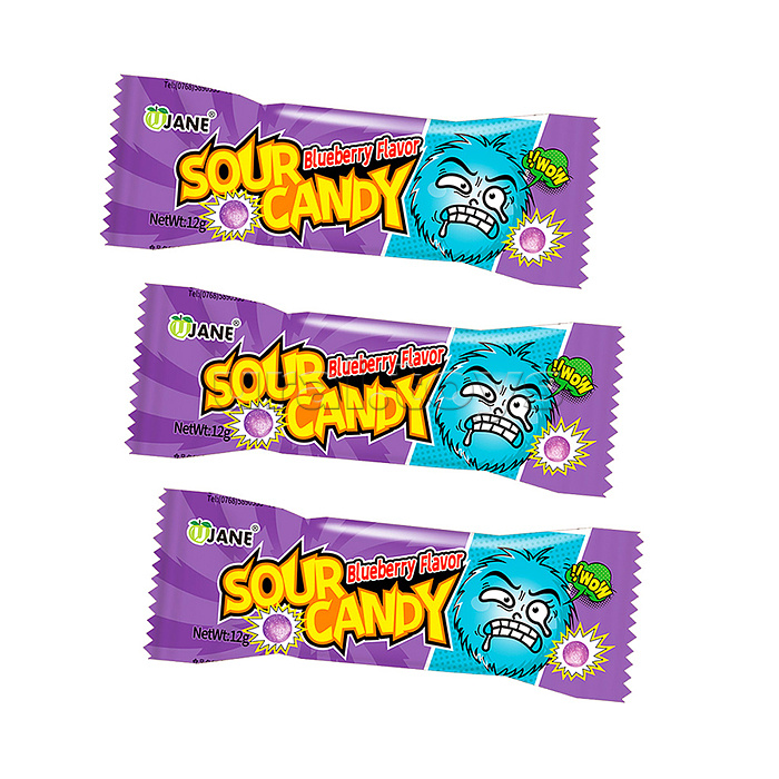 Леденцы кислые Sour Candy Mini 12 г, в пластиковом пакете, голубика Леденцы кислые Sour Candy Mini 12 г, в пластиковом пакете, голубика