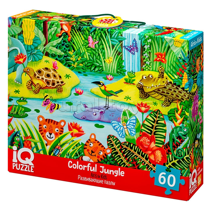 IQ Пазл с развивающей игрой 60 "Яркие джунгли" 4+