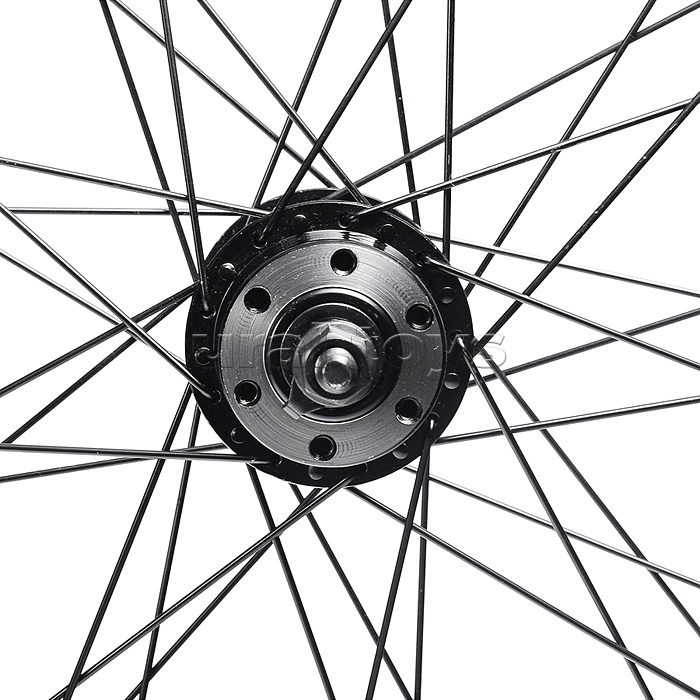 Колесо велосипедное 29" переднее, алюминий, диск 6-болт, с гайками