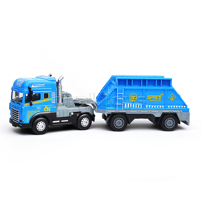 Машина "Трейлер перевозчик" (свет, звук) в коробке