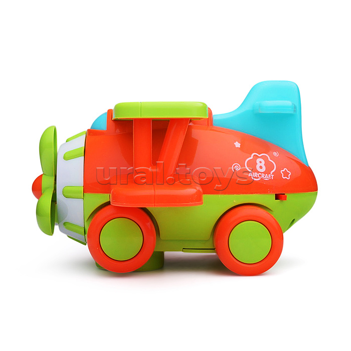 Самолет "Яркий самолетик-2" свет, звук, в коробке
