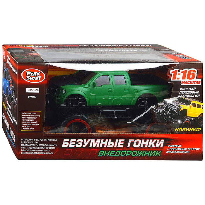 Машина "Внедорожник №4" р/у, 27MHz, 1:16 в коробке