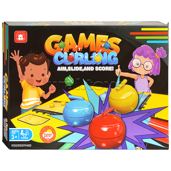 Настольная игра "Керлинг" в коробке