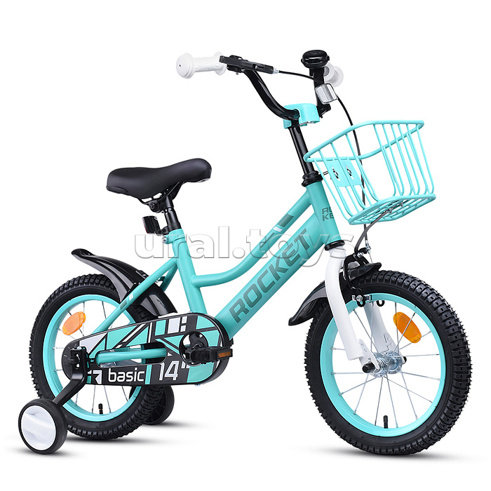 Велосипед 14" Rocket Basic, цвет бирюзовый
