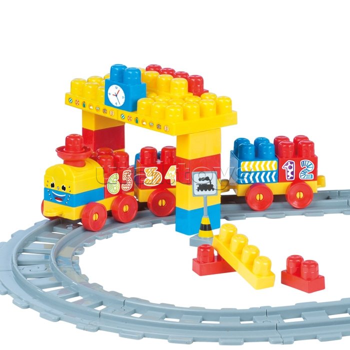Конструктор "Train Blocks" 58 деталей, в коробке