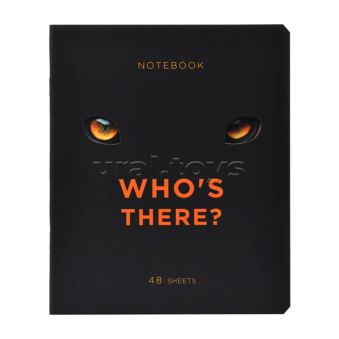 Тетрадь 48л. клетка, А5 "Кто это?" скрепка